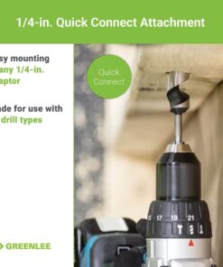 Greenlee 60A-3/4 Quick Change Wood Boring Stubby Auger Bit, 3/4" Hole Size 3/4-Inch Stubby Augur Wood Bit 14 61iojVyBXZL