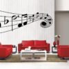 Newclew Music Musical Notes Removable Vinyl Wall Decal Home Décor Large (Music 1) Music 1