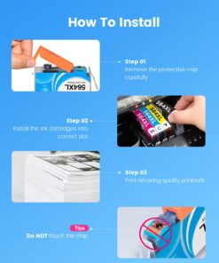 PACITEK Compatible Ink Cartridges Replacement for HP 564 564XL,10 Pack, for HP PhotoSmart 3520 4620 5510 5514 5520 6520 7510 7520 7525 c410a Printer 11 61ipoF28EtS