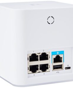 AmpliFi HD WiFi System by Ubiquiti Labs, Seamless Whole Home Wireless Internet Coverage, HD WiFi Router, 2 Mesh Points, 4 Gigabit Ethernet, 1 WAN Port, Ethernet Cable, Replaces Router & WiFi Extenders AmpliFi HD 26 61ir DCwCiL