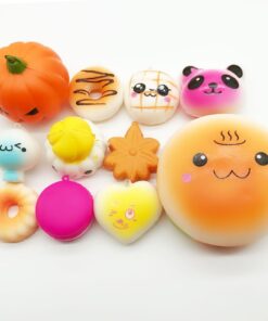 Huastyle 20pcs Squishies Toys Random Jumbo Medium Mini Slow Rising Kawaii Squishy Cake/Panda/Bread/Buns Phone Straps for Kids Stocking Stuffers Treasure Box Prizes Classroom 33 61itG0h3mHL