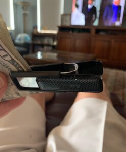 M-Clip Money Clip - Minimalist Slim Wallet Alternative for Front Pocket Carry - Cash and Credit Card Holder for Men Black 19 61itXTeVppL