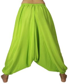 Lovely Creations Unisex Plus Size Baggy Aladdin Hippie Yoga Harem Casual Pants One Size Hc Green 12 61iu72e1kpL