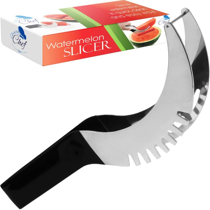 Catalog 5 Chuzy Chef Watermelon Slicer Watermelon Cutter Kitchen Gadgets Fruit Slicer Watermelon Cutter Tool Watermelon Knife Melon Slicer Fruit Cutter (Black)