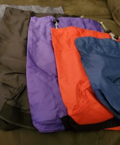 BeeGreen Stuff Sacks 6 Pack for Backpacking with Dust Flap Ditty Bags Bulk for Camping Gear Outdoor Products Gym Sport Travel Drawstring Bags Foldable Lightweight Grey,black,purple,red,wine Red,navy Blue 27 61iv29AW6ZL