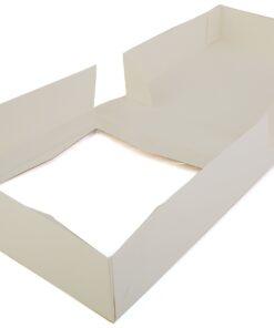 SCT White Window Bakery Boxes with Attached Flip Top, 4-Corner Beers Design, 10 x 10 x 2.5, White, Paper, 200/Carton 10" x 10" x 2-1/2" 21 61iwA GAx6L