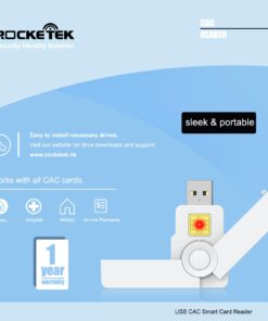 CAC Reader, DOD Military USB Common Access CAC Card Reader, Smart Card Reader Compatible with Windows, Mac OS and Linux 335 12 61iwp 8H0iL