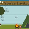 Camping Themed Party Invitations - Fill In Style (20 Count) With Envelopes by m&h invites