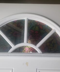 d-c-fix Window Privacy Film Tulia Stained Glass Self-Adhesive Two Way Day and Night Decorative Vinyl Covering for Home Door Bathroom Decal Sticker 17.7" x 78.7" 44 61iz3Zt5r L