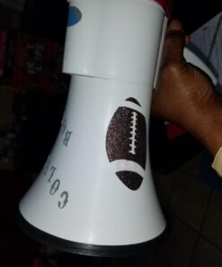 Pyle Megaphone Speaker Lightweight Bullhorn - Built-in Siren, Adjustable Volume Control and 800 Yard Range - PMP30 White 29 61izgpYwOAL