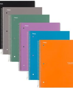 Alternative view of Five Star Spiral Notebook + Study App, 1 Subject, Graph Ruled Paper, Fights Ink Bleed, Water Resistant Cover, 8-1/2" x 11", 100 Sheets, Color Will Vary, 1 Count (06190) *Color Will Vary