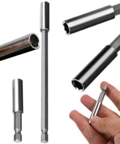 Katzco Magnetic Bit Holder Extensions - 3 Piece Set - 2, 4, and 6 Inch - for Drills, Socket Adapters, Automotive Maintenance, Shops, Mechanics, Household Use, DIY, Repair Work, and More 17 61j0bobjNyL