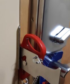 Portable Door Lock Replacement for Addalock Compatible with Travel Lock, AirBNB Lock, School Lockdown Lock and Security Home Apartment Living Hotel Motel (Portable Door Lock) 31 61j14fiUTBL