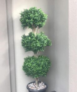 Silk Decor 1 4'TRI Ball Boxwood TOP.(P) GRTT Greenery, 48-in, Two Tone Green 33 61j1nnThjqL