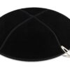 Zion Judaica Genuine Suede Kippot Bulk Packs or Single Pieces Clips Included Black 1 15 61j42r7Lq1L