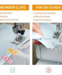 MumCraft Multipurpose Sewing Clips with Tin Box Package, Assorted Colors, Pack of 100 24 61j4ZBlG52L