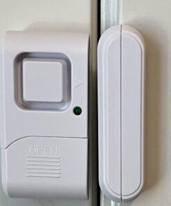 GE Personal Security Window and Door Alarm, 2 Pack, DIY Protection, Burglar Alert, Wireless Chime/Alarm, Easy Installation, Home Security, Ideal for Home, Garage, Apartment and More, 45115 White 52 61j4zoveojL