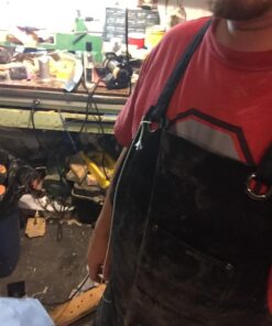 Hudson Durable Goods - Waxed Canvas Apron - Black Apron for Men and Women - With Pockets & Crossback 37 61j7B28BpmL