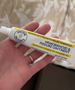 Doctor Butler’s Hemorrhoid & Fissure Ointment Cream with Lidocaine and Phenylephrine HCI for Fast Acting Relief of Pain, Swelling, Discomfort, and Itching (1 oz.) A - 1 oz. Tube 34 61j7DBBGVgL