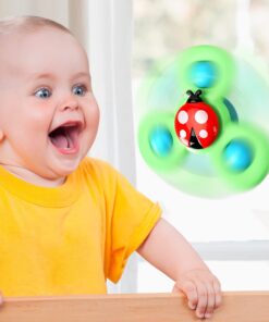 Alternative view of 3PCS ALASOU Suction Cup Spinner Toys for Baby Christmas Stocking Stuffers Gifts|Novelty Spinning Tops Bath Toys for Kids Ages 1-3|Sensory Toys for Toddlers 1-3 Year Old Boy Birthday Gift