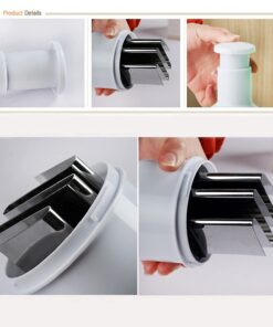 Galactic Brain Manual Vegetable Chopper, Handheld Food Chopper, Easy to Clean Manual Slicer Dicer Mincer, Slap Press Chopper Mincer for Vegetables Onions Salads and More One Color 9 61jBQyCoVoL