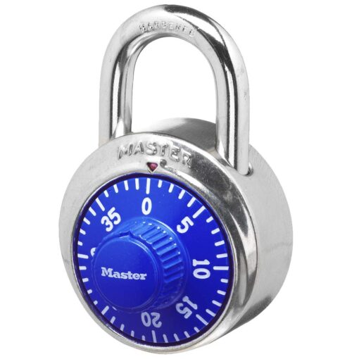 Combination Lock for Gym Lockers – Master Lock Locker Combination Padlock, Pack, Blue – The Ideal Combo Lock for School/Gym Locker Security