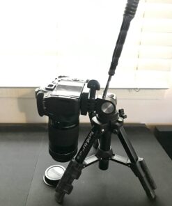 RetiCAM Tabletop Tripod with 3-Way Pan/Tilt Head, Quick Release Plate and Carrying Bag for Phones, Cameras and Spotting Scopes - MT01 Mini Tripod, Aluminum, Black 47 61jDZo hxzL