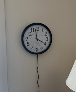 THE CHICAGO LIGHTHOUSE Electric Clock with White Dial, 14-1/2-Inch, Black Frame (67801103) 16 61jEBS6W68L