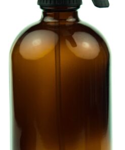 Empty Amber Glass Spray Bottle - Large 16 oz Refillable Container is Great for Essential Oils, Homemade Cleaning Products, Aromatherapy - Durable Black Trigger Sprayer w/ Mist and Stream Setting 25 61jF9vR qtL