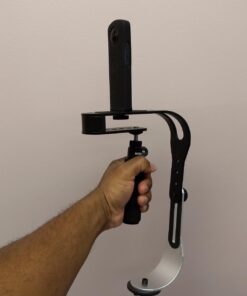 The Official Roxant Pro Video Camera Stabilizer Limited Edition (Midnight Black) with Low Profile Handle for GoPro, Smartphone, Canon, Nikon - or Any Camera up to 2.1 lbs. - Comes with Phone Clamp. 36 61jFIr6bZfL