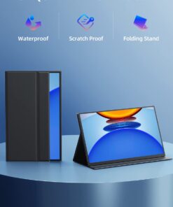 UPERFECT Portable Monitor 18.5 inch 100Hz 100% sRGB 1080P Portable Laptop Monitor w/Smart Cover, VESA & Speakers, Frameless IPS HDR Gaming Monitor USB-C HDMI Travel Second Monitor 18.5-100Hz 24 61jH5veK4PL