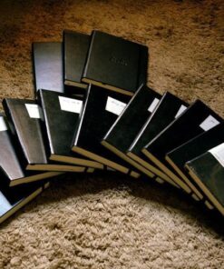 LEUCHTTURM1917 - Notebook Hardcover Medium A5-251 Numbered Pages for Writing and Journaling (Black, Ruled) Black 31 61jHsjKJE4L