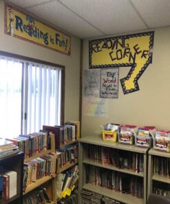 Eureka Dr. Seuss Cat in the Hat 'Reading is Fun' Back to School Classroom Decoration, 12'' x 45'' 5 61jKPAbhtdL