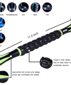 Alternative view of Idson Muscle Roller Stick for Athletes- Body Massage Sticks Tools Massager for Relief Muscle Soreness,Cramping and Tightness,Help Legs and Back Recovery,Black Green Black Green