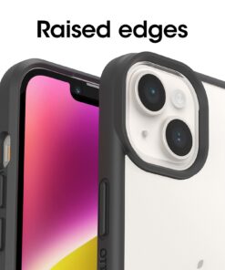 OtterBox IPhone 14 & IPhone 13 Prefix Series Case - BLACK CRYSTAL (Black/Clear), Ultra-Thin, Pocket-Friendly, Raised Edges Protect Camera & Screen, Wireless Charging Compatible Black/Clear 8 61jLpK8zJnL