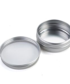 Tosnail 24 Pack 2 oz. Aluminum Round Lip Balm Tin Containers with Screw Thread Lid - Great for Spices, Candies, Tea or Gift Giving 22 61jLtpTSaxL