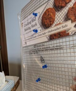 Ultra Cuisine Heavy Duty Cooling Rack for Cooking and Baking - 100% Stainless Steel Baking Rack & Wire Cooling Rack - Cookie Cooling Racks for Baking - Food Safe - Fits Half Sheet Pans - 11.5" x 16.5" 11.5x16.5 inches 38 61jMeOld6BL 1