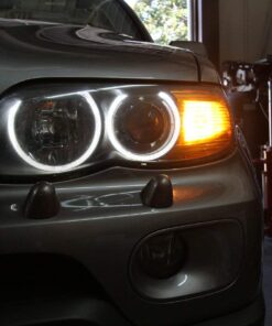 iJDMTOY (2 White LED Angel Eye Ring Marker Bulbs Compatible with BMW 5 6 7 Series X3 X5 (E39 E53 E60 E63 E64 E65 E66 E83), 7000K White 30 61jMiyP6vQL