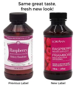 LorAnn Raspberry Bakery Emulsion, 4 ounce bottle 4 Fl Oz (Pack of 1) 12 61jNpabPZ5L