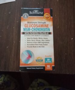 Glucosamine Chondroitin MSM 2110mg - Joint Support Supplement with Turmeric Curcumin for Hands Back Knee & Joint Health for Men & Women - Gluten-Free Non-GMO Supplement - Made in USA - 90 Capsules 90 Count (Pack of 1) 35 61jOR2 NbOL