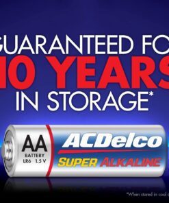 ACDelco 40-Count AA Batteries, Maximum Power Super Alkaline Battery, 10-Year Shelf Life, Reclosable Packaging, Blue 40 Count (Pack of 1) 26 61jObrvTGXL