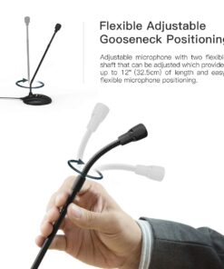 Alternative view of Computer Microphone,Fifine Desktop Gooseneck Microphone,Mute Button with LED Indicator,USB Microphone for Windows and Mac Ideal for Gaming Streaming YouTube Podcast-K052 Rigid gooseneck