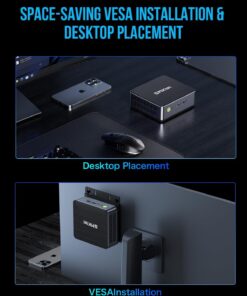 GMKtec K1 Mini Powerhouse Gaming Computer AMD Ryzen 7 6800H (8C/16T, 4.70Ghz), Mini Gaming PC 16GB DDR5+512GB M.2 2280 PCle SSD AMD Radeon 680M, Windows 11 Pro, WiFi 6, BT 5.2, DP, RJ45 2.5G AMD Ryzen 7 6800H 16GB+512GB 26 61jQJ7xYuIL