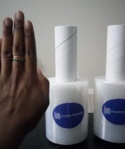 International Plastics Co. Industrial Mini Stretch Film Wrap with Handle 5" 1000 ft Pallet Wrap Moving Supplies Shrink Wrap Cling Packaging Heavy Duty (2 Pack, Clear) 2 Pack 19 61jQSX0NX9L