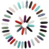 Hexagonal 30pcs Bullet Shape Healing Pointed Chakra Beads Crystal DIY Stone Beads Randow Color for Pendant Necklace Jewelry Making 15 61jQcLJxeAL