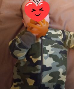 Calmies Teether for Babies Without BPA, Natural 100 Percent Rubber Toy for Infants, Plant Based, No Parabens, PVC or Phthalates, Unscented 28 61jR6sGBnPL