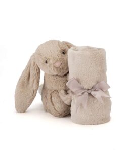 Alternative view of Jellycat Bashful Beige Bunny Baby Stuffed Animal Security Blanket