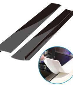 Silicone Stove Counter Gap Cover - Kitchen Wide & Long Gap Filler, Seals Spills Between Counter/Stovetop/Appliances/Oven/Washing Machine/Washer/Dryer, Heat-Resistant & Easy Clean (2 Pack, Black) 14 61jSYFLA5bL 2