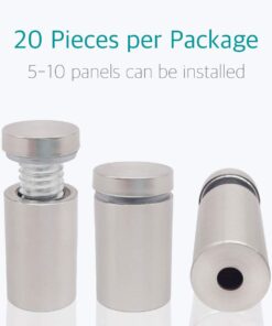 Alternative view of 1/2" x 1" Stainless Steel Standoff Screws for Acrylic Signs - Lantee 20 Pcs Glass Picture Frame Standoff Mounts Hardware Bolts, 12mm x 25mm 1/2" x 1" / 12 x 25mm