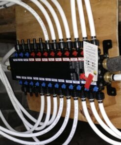 Viega 50243 1/2-Inch PureFlow Zero Lead Poly Alloy PEX Crimp Manabloc With 24 Ports - 15 Cold 9 Hot 29 61jTd6eefML